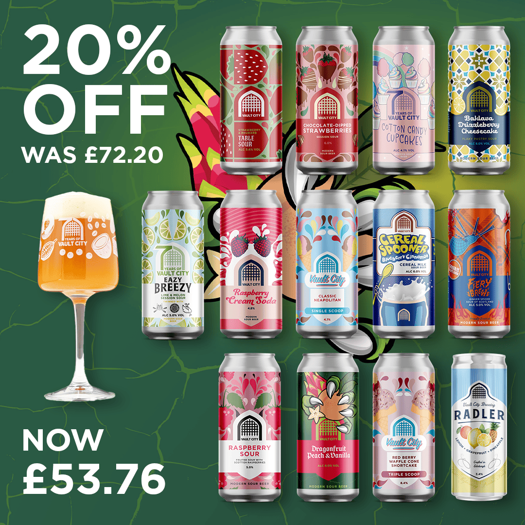 13-Can Bundle with 20% Off + FREE Stemmed Edel Glass