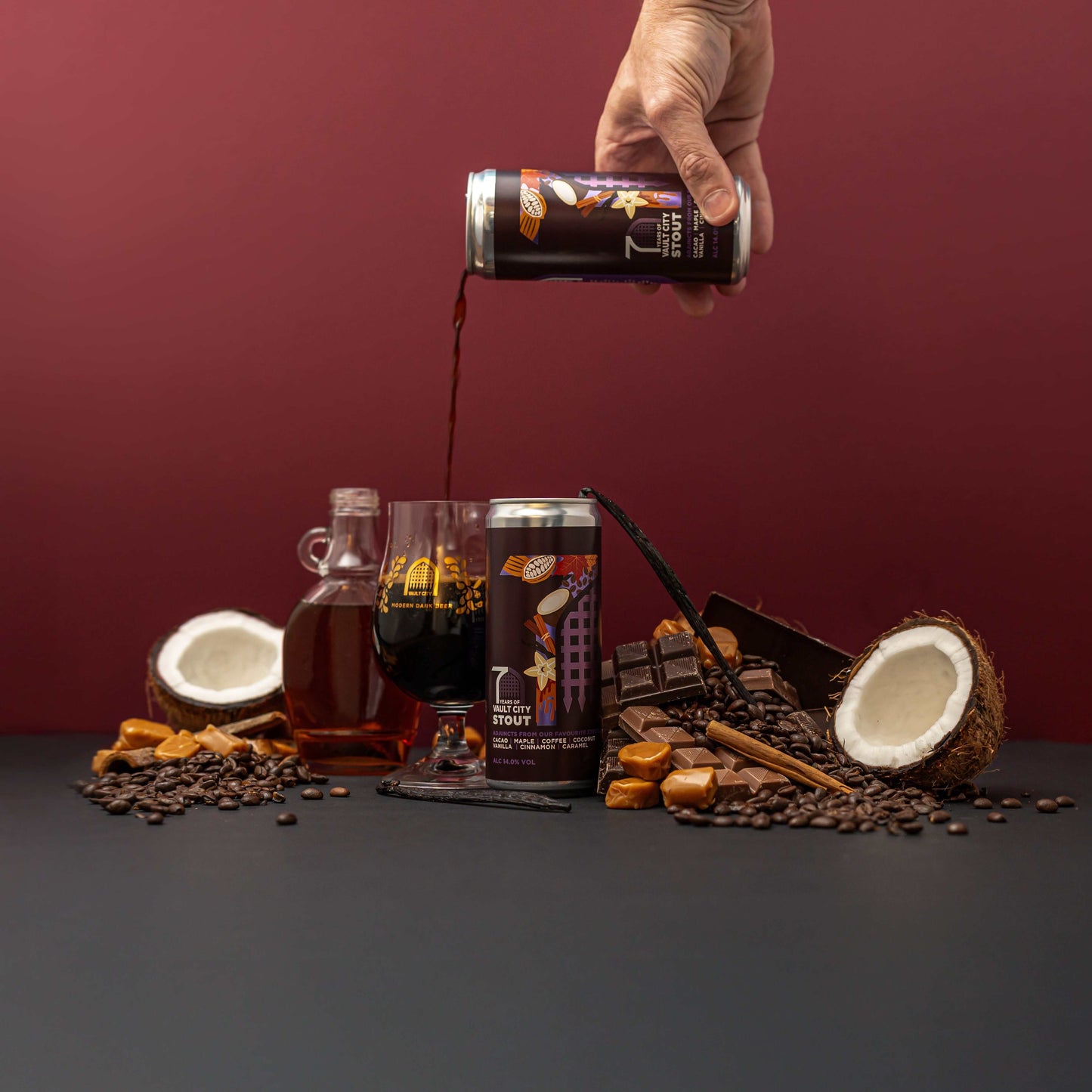 7 Years Stout (Cacao, Maple, Coffee, Coconut, Vanilla, Cinnamon & Caramel)