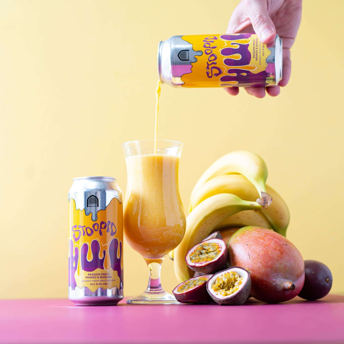 Stoopid Passion Fruit Mango Banana Coconut Cream Smoothie Sour