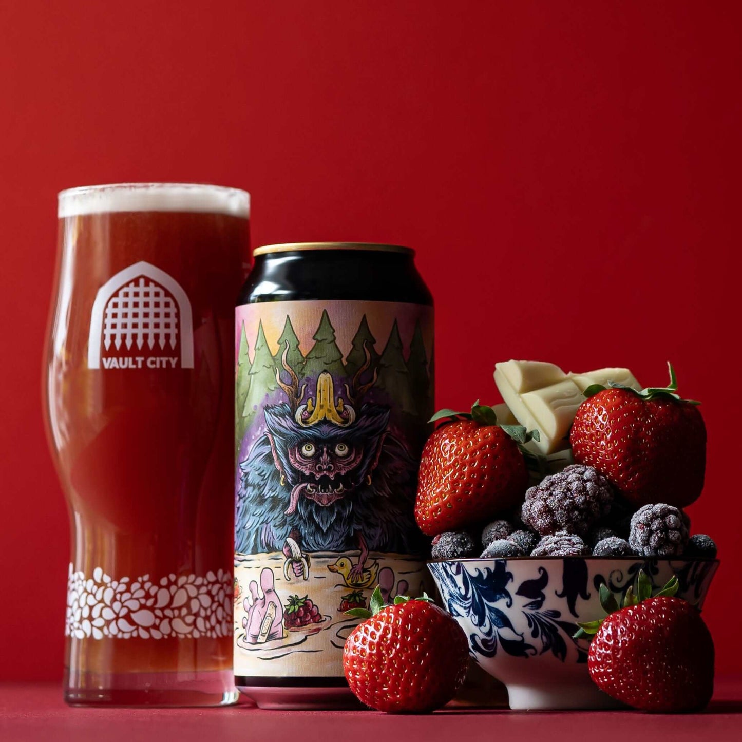 Fruits of the Forest White Chocolate Banana Crumble pastry sour