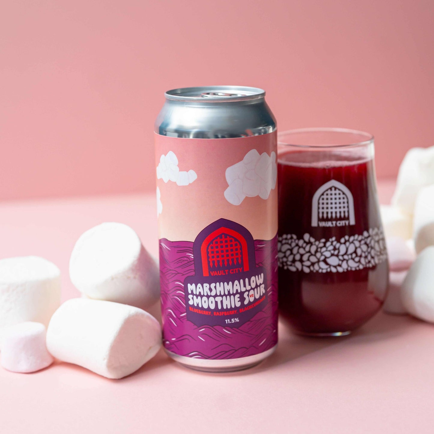 Marshmallow Smoothie Sour: Blueberry, Raspberry, Blackcurrant