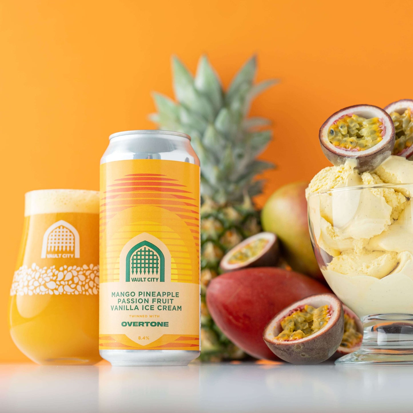 Mango Pineapple Passion Fruit Vanilla Ice Cream beer