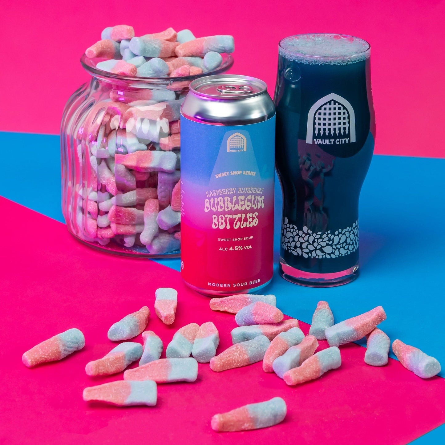 Raspberry Blueberry Bubblegum Bottles