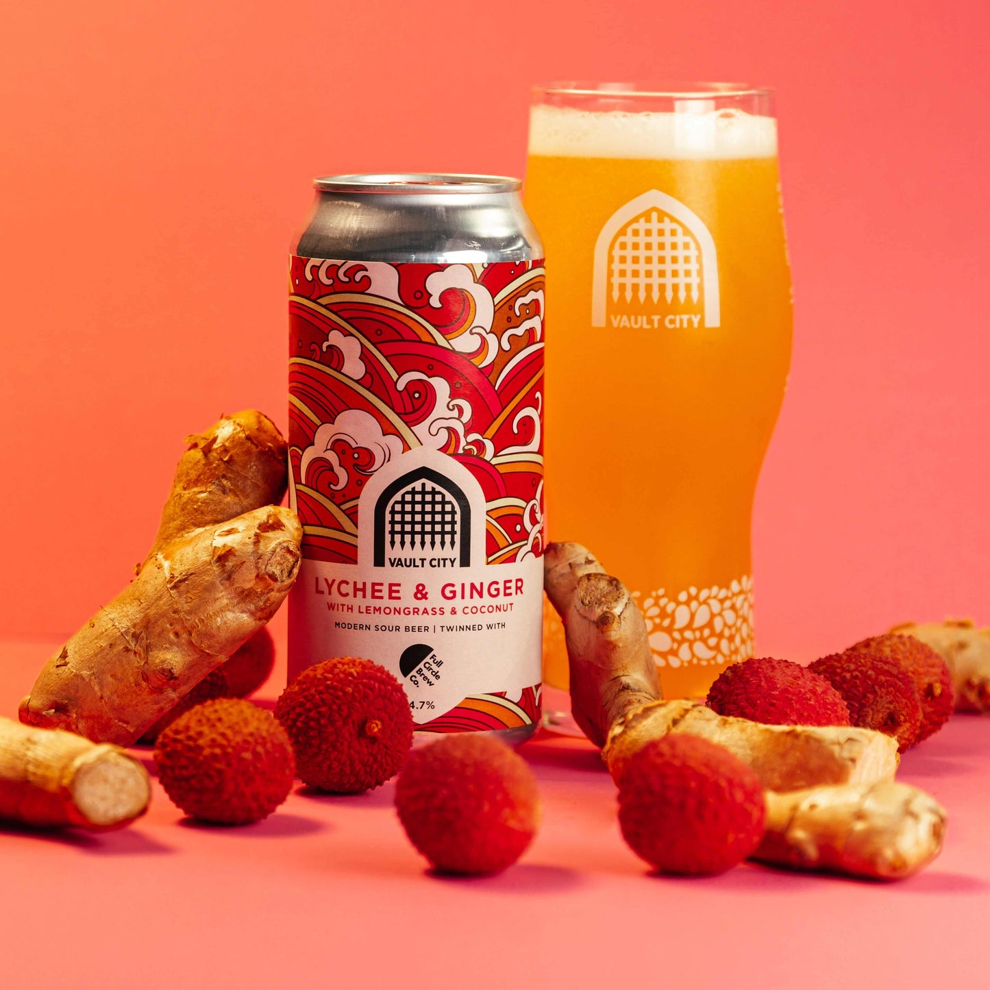 Lychee & Ginger, with Lemongrass and Coconut - Vault City x Full Circle