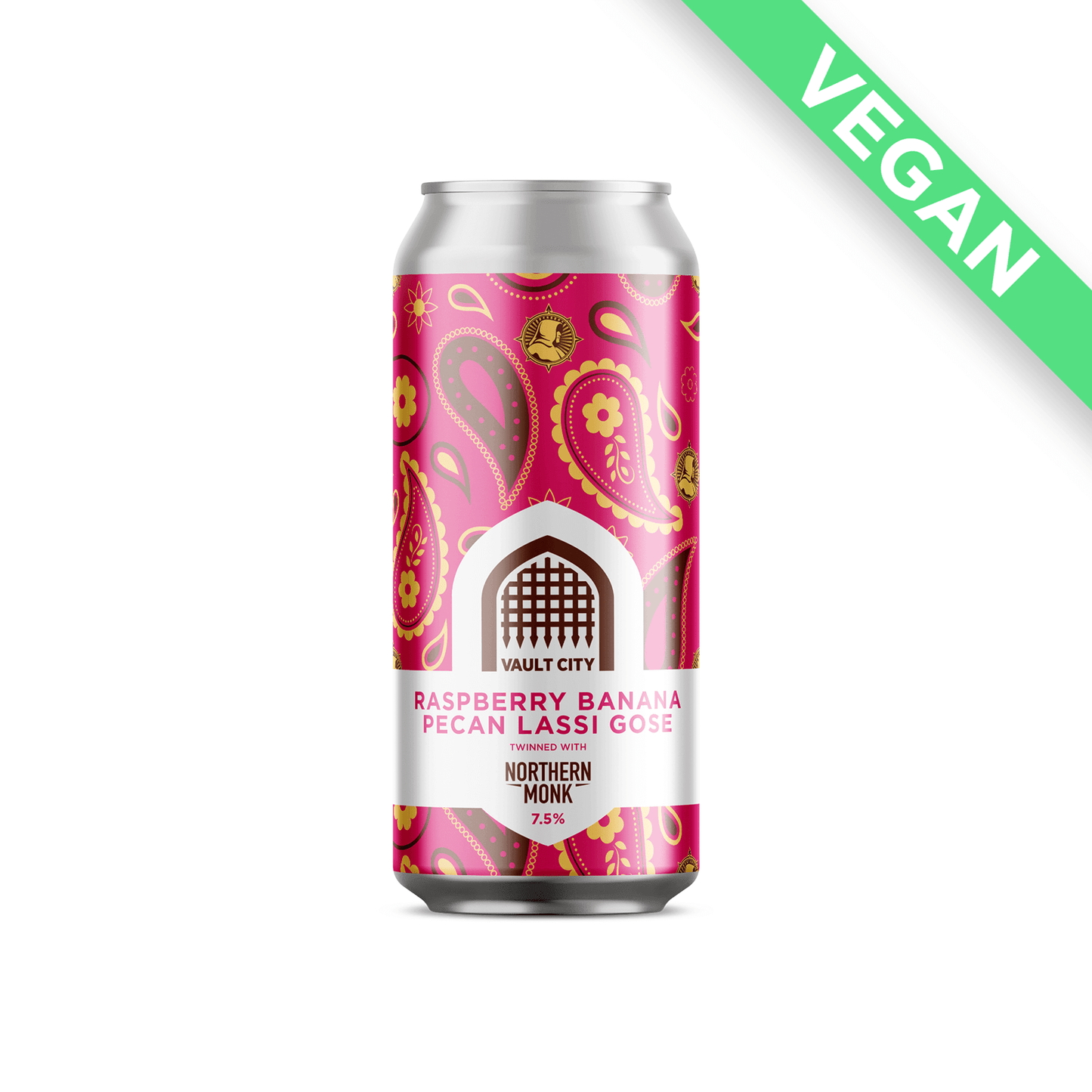 Raspberry, Banana, Pecan Lassi Gose - Vault City x Northern Monk