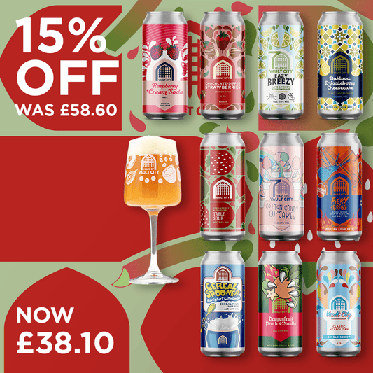 10-Can Bundle with 15% Off + FREE Edel Glass