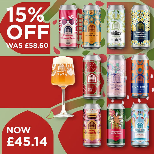 10-Can Bundle with 15% Off + FREE Edel Glass