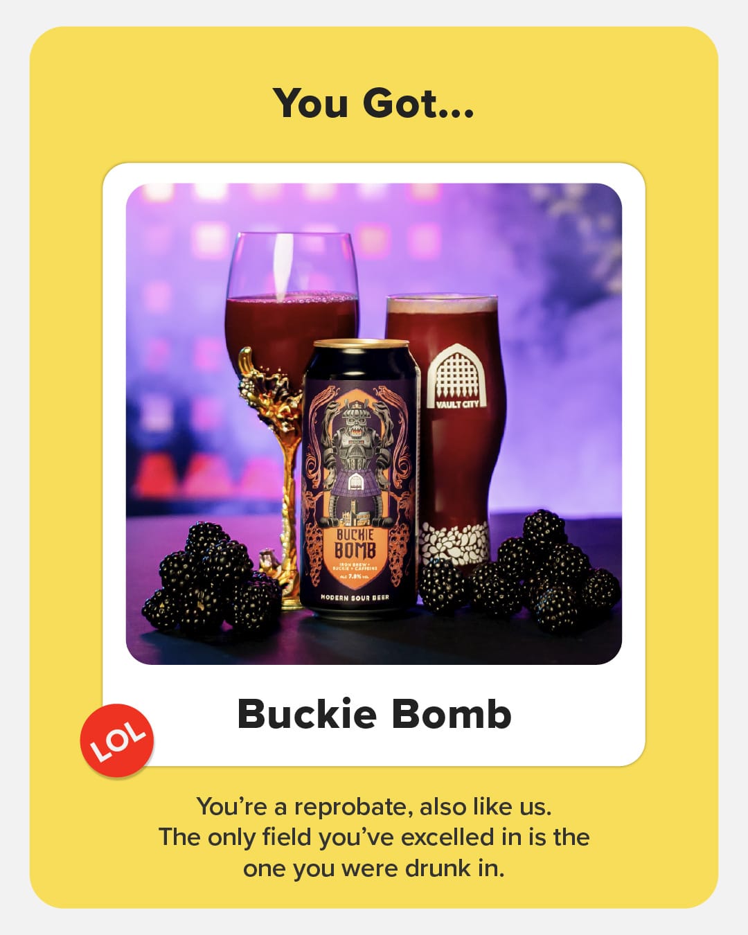 Buckie Bomb - Sourfeed Quiz