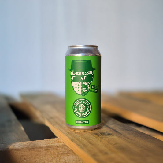 Sudden Death Brewing Co.- Crystal Death, DDH Hazy IPA with Citra, El Dorado & Enigma