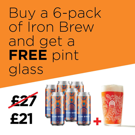 Iron Brew 6-Pack Bundle with Free Vault City Pint Glass
