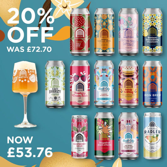 13-Can Bundle with 20% Off + FREE Stemmed Edel Glass