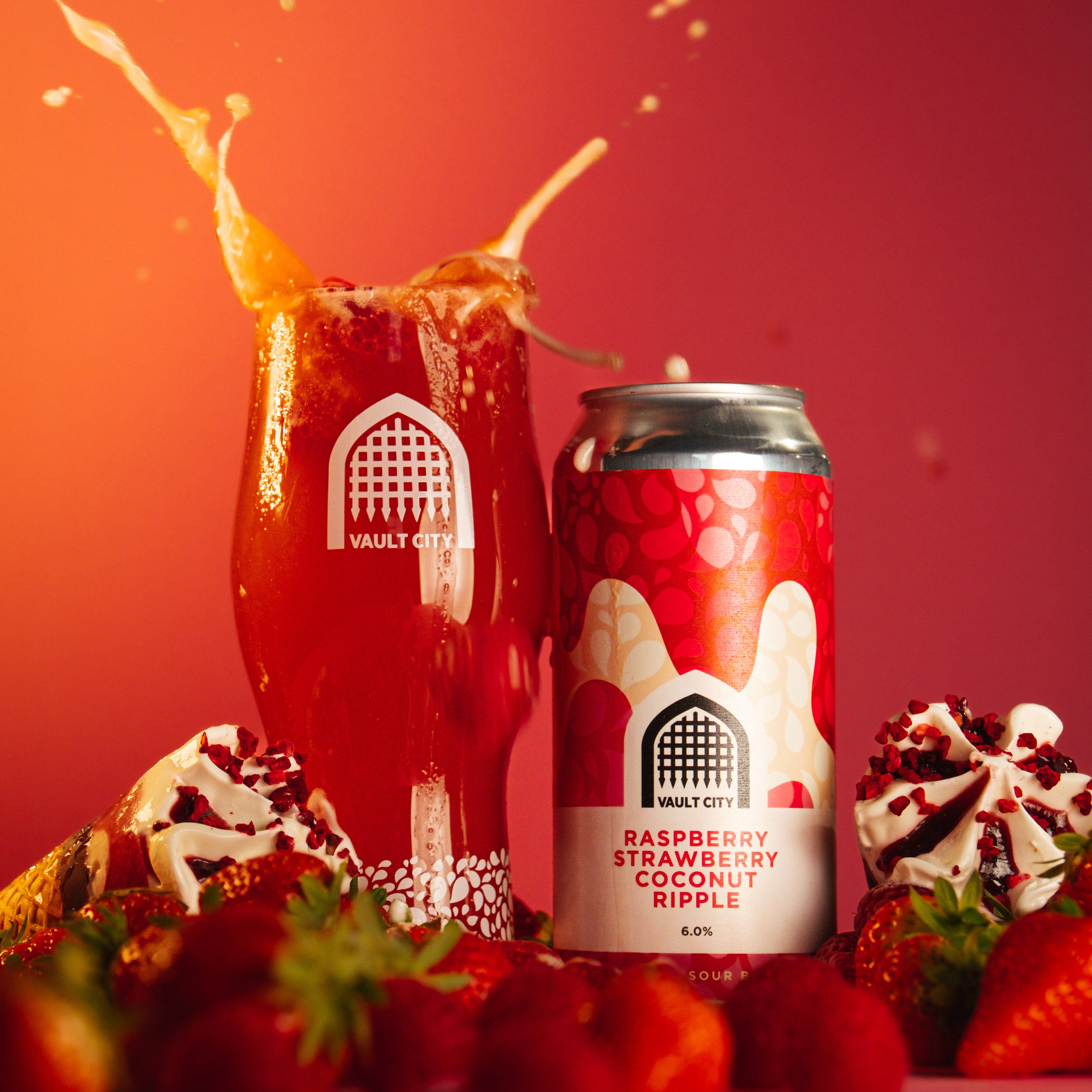 Raspberry Strawberry Coconut Ripple - Vault City Brewing