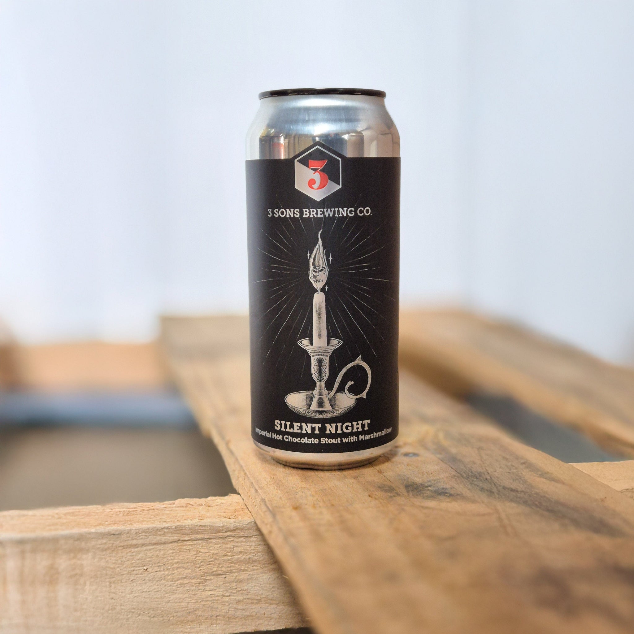 3 Sons Brewing Co.- Silent Night, Imperial Hot Chocolate Stout with Tanzania Cacao Nibs & Marshmallow