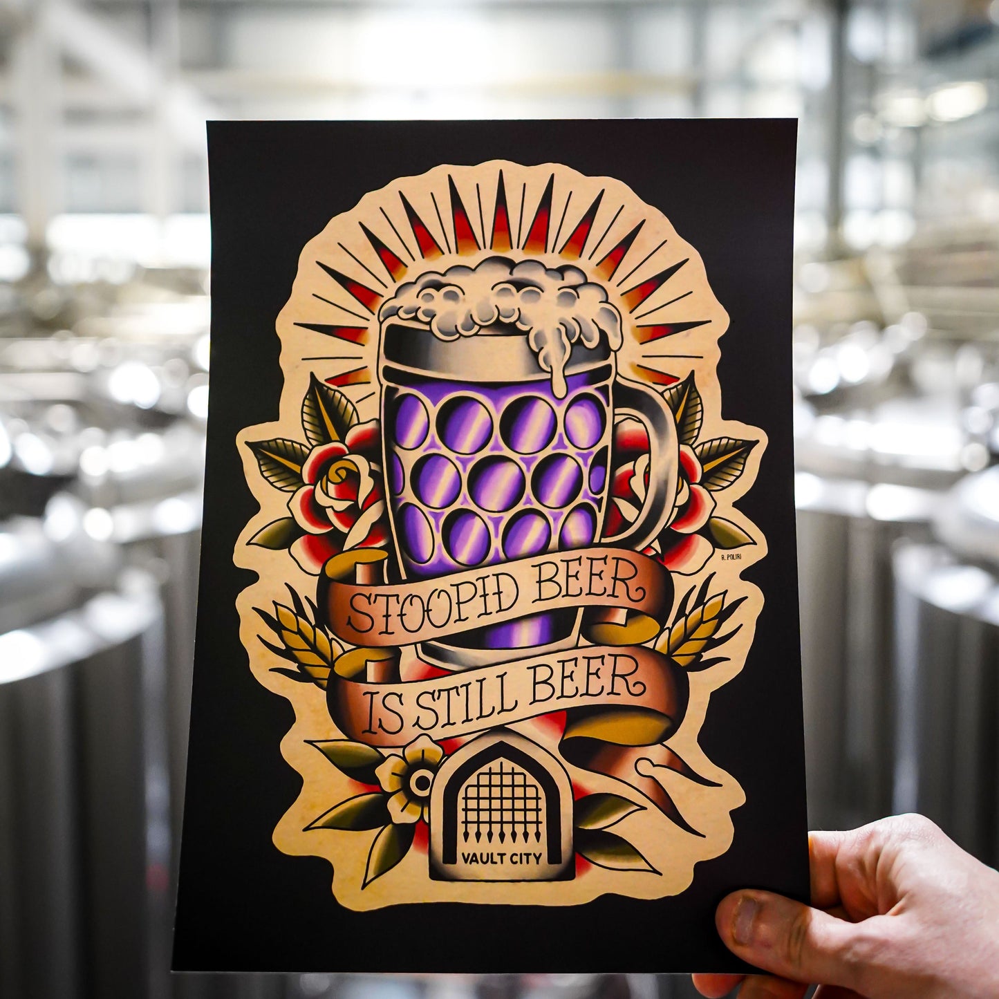 Stoopid Beer Print
