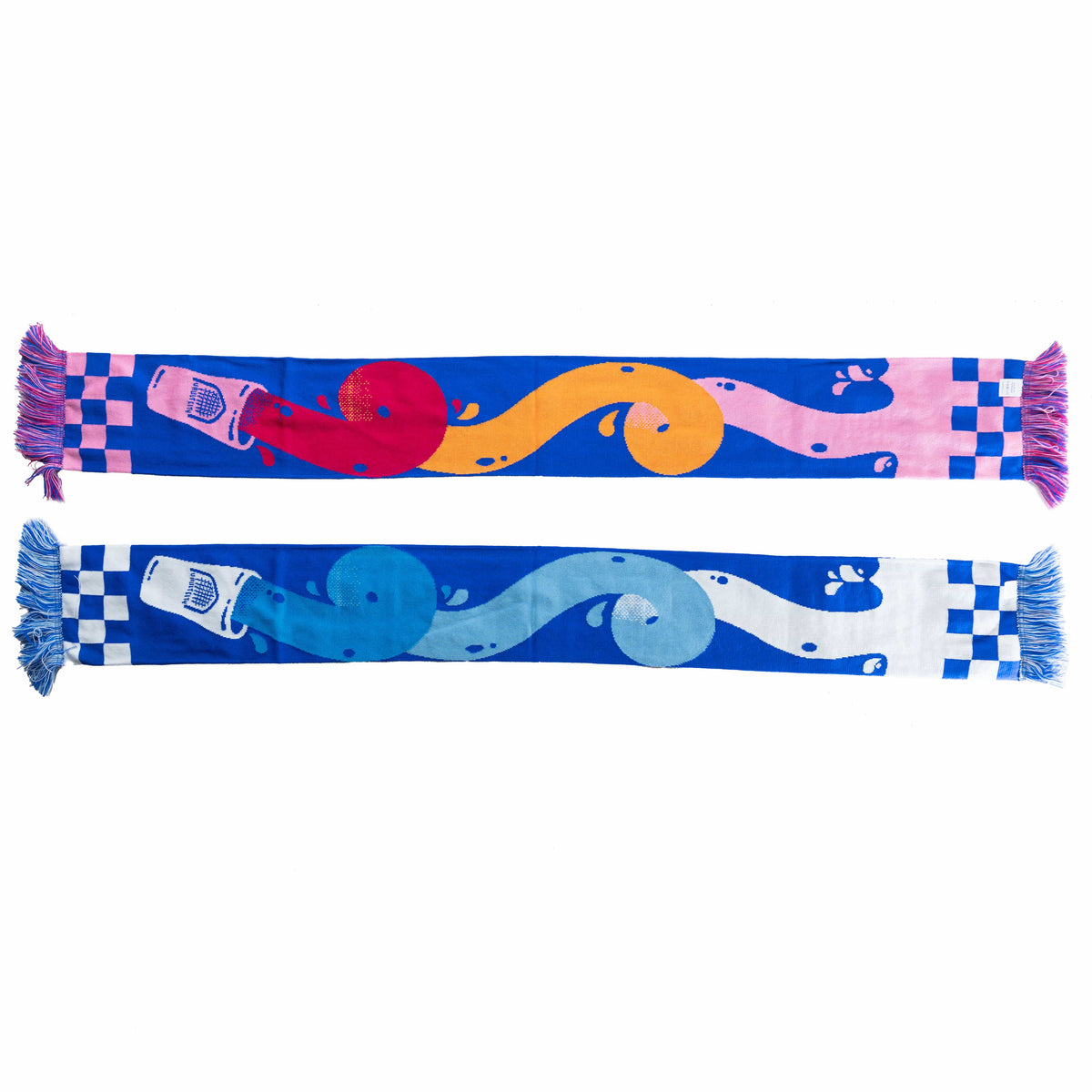 Vault City scarf with pint glass artwork
