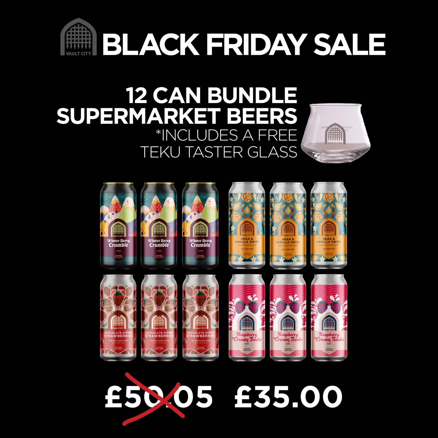 Vault City Winter Warmer Bundle Plus FREE Teku Glass