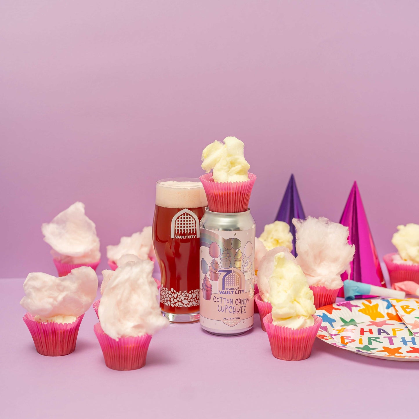 Cotton Candy Cupcakes