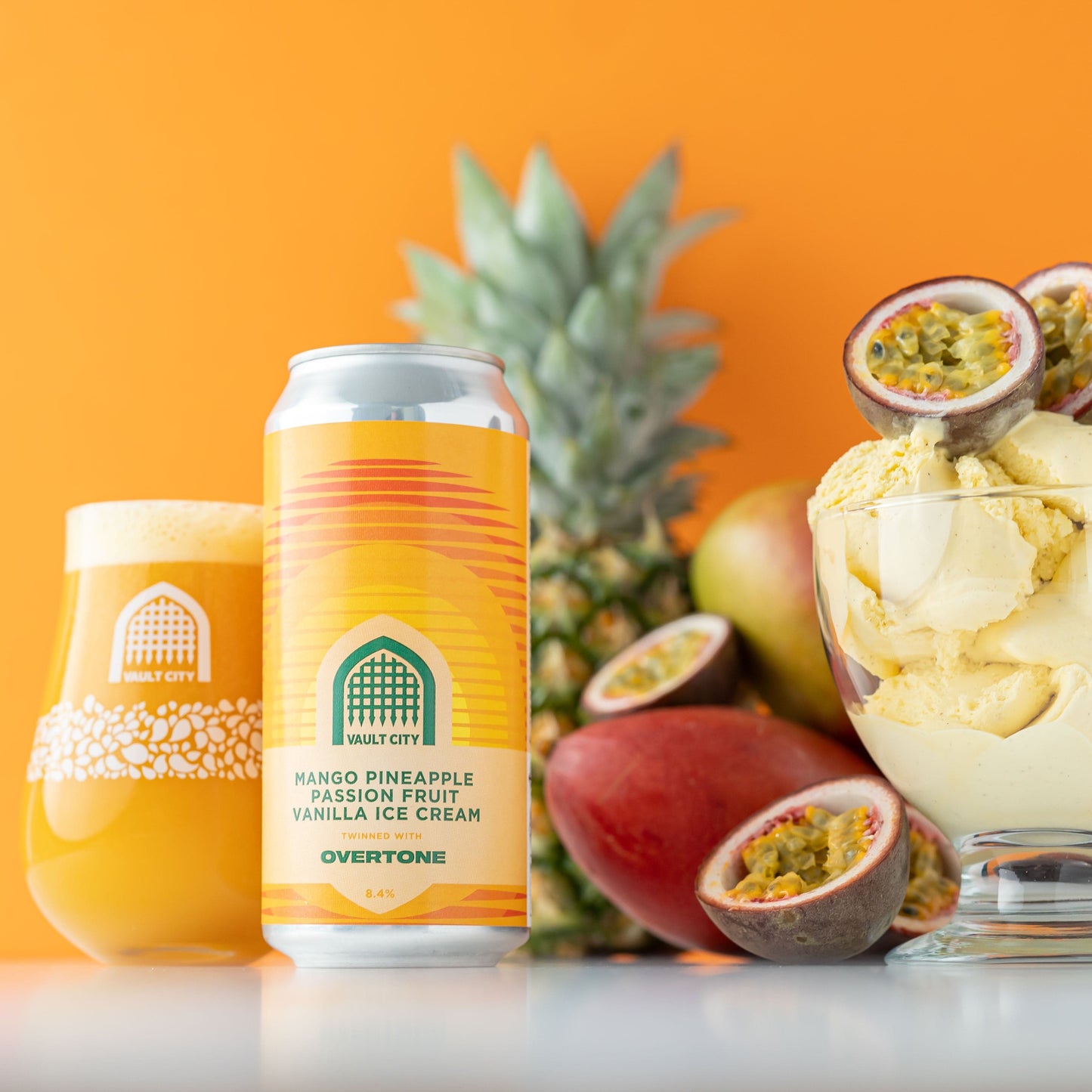 Mango Pineapple Passion Fruit Vanilla Ice Cream beer 