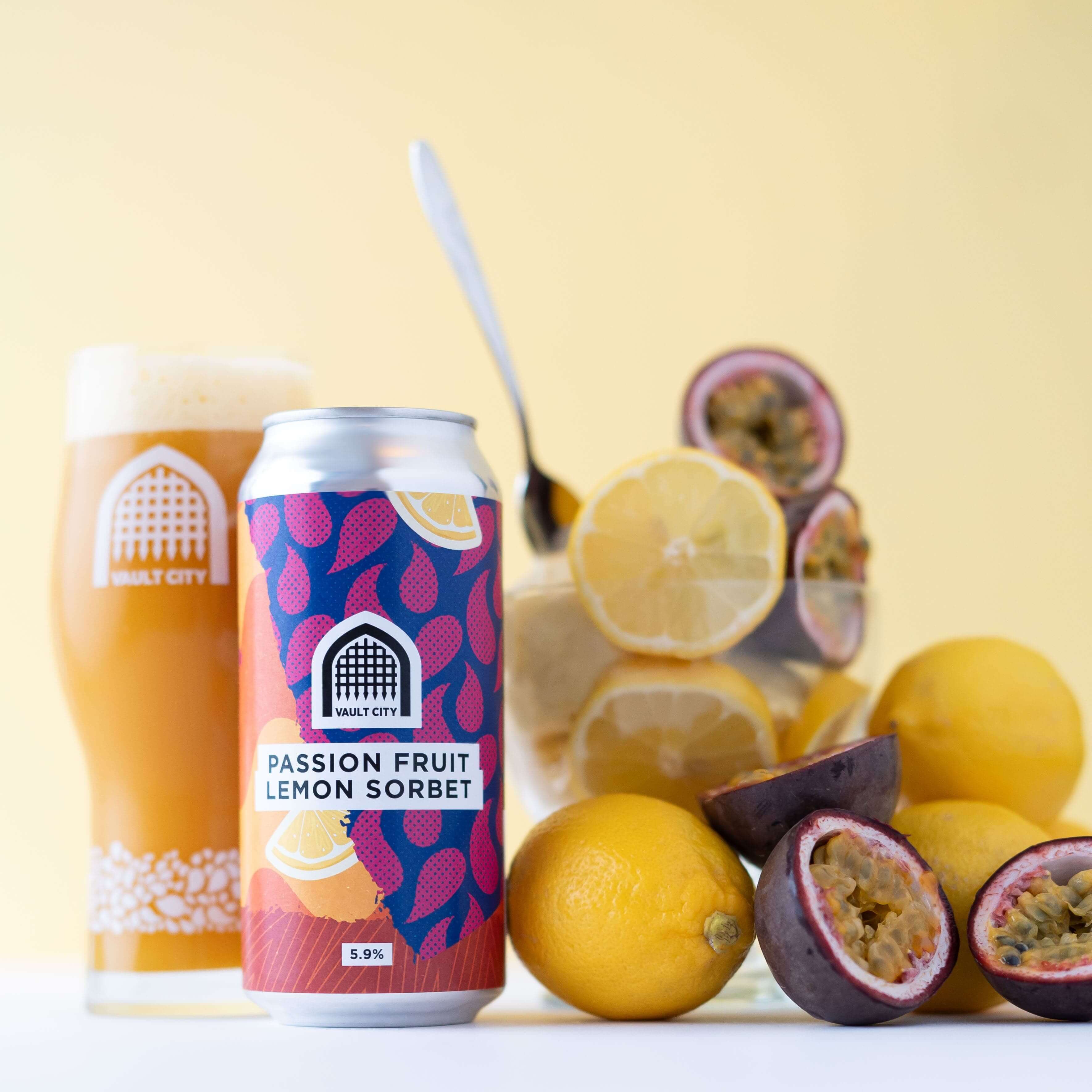 Passion Fruit Lemon Sorbet - Vault City Brewing