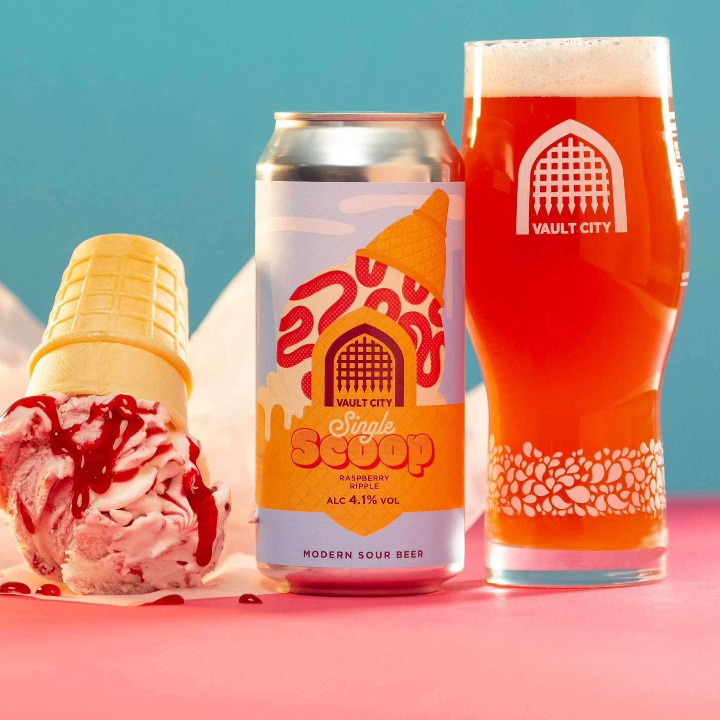 Raspberry Ripple - Single Scoop