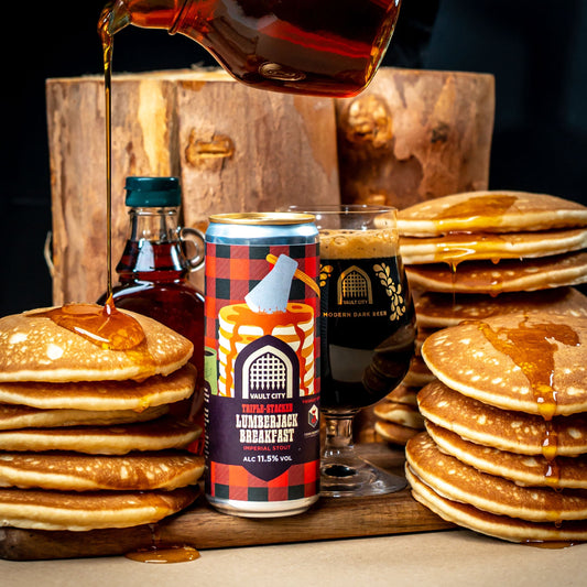 Triple-Stacked Lumberjack Imperial Stout Breakfast - Vault City x Three Sons Brewing Co.
