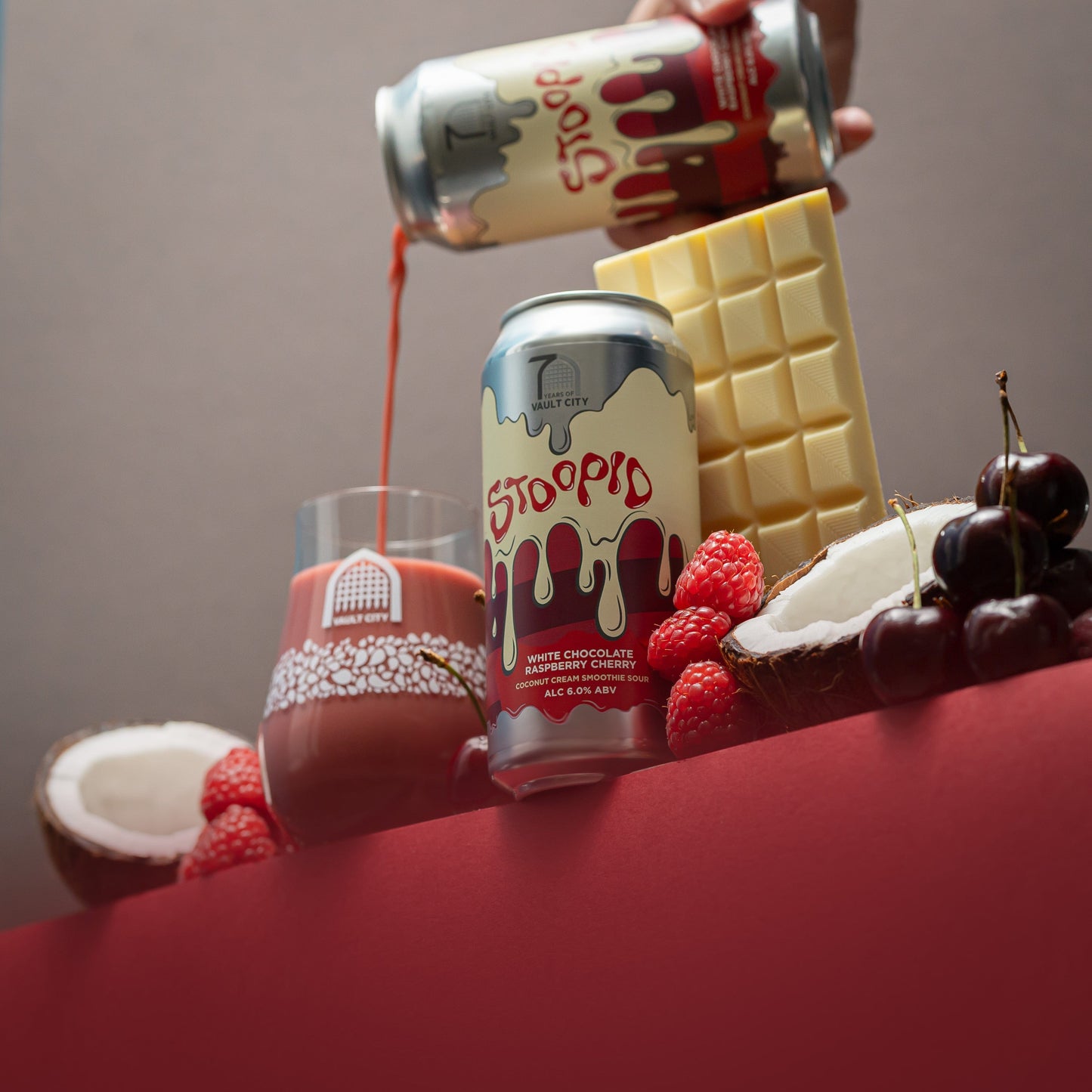 Stoopid White Chocolate Raspberry Cherry Coconut Cream Smoothie Sour