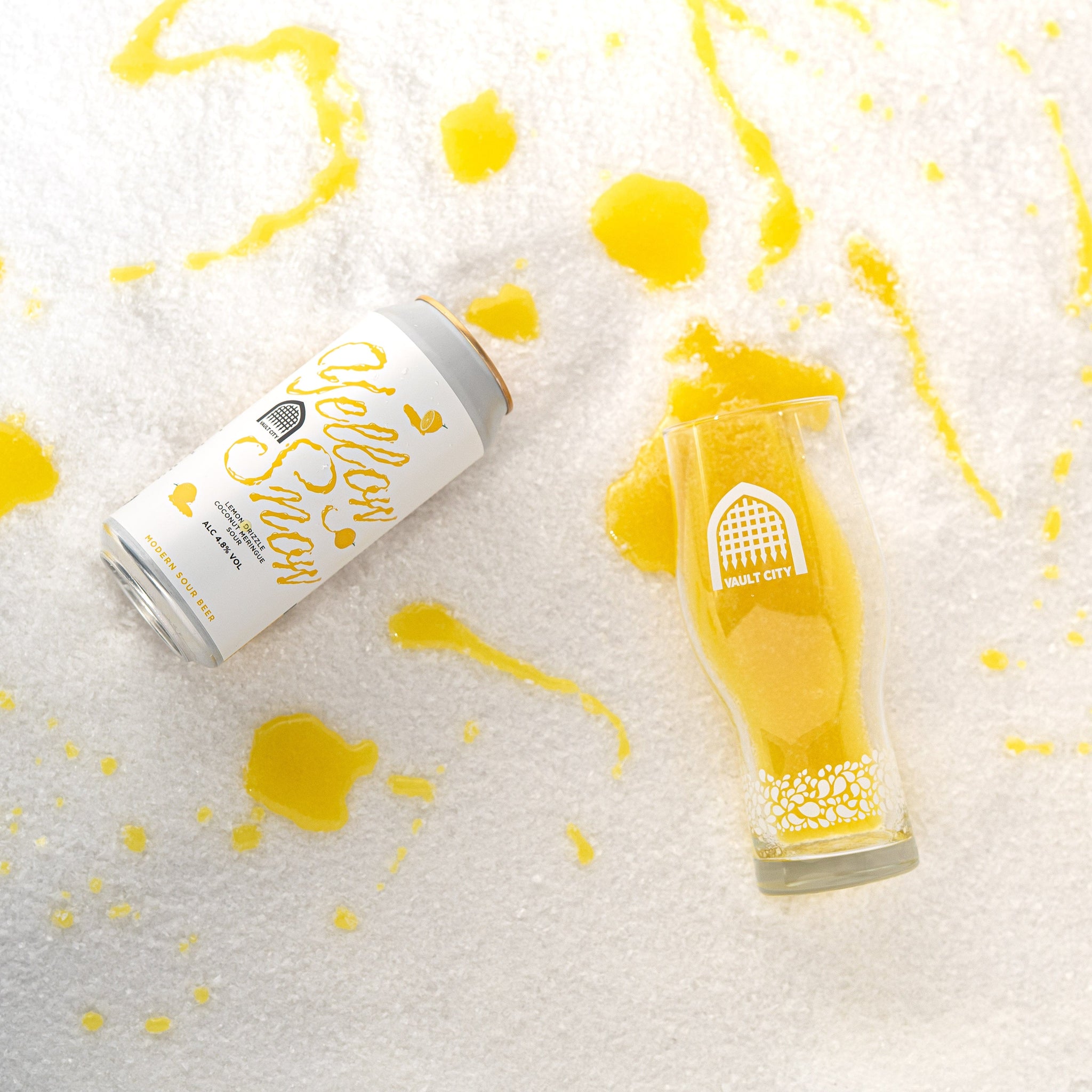 Yellow Snow, Lemon Drizzle Coconut Meringue Sour