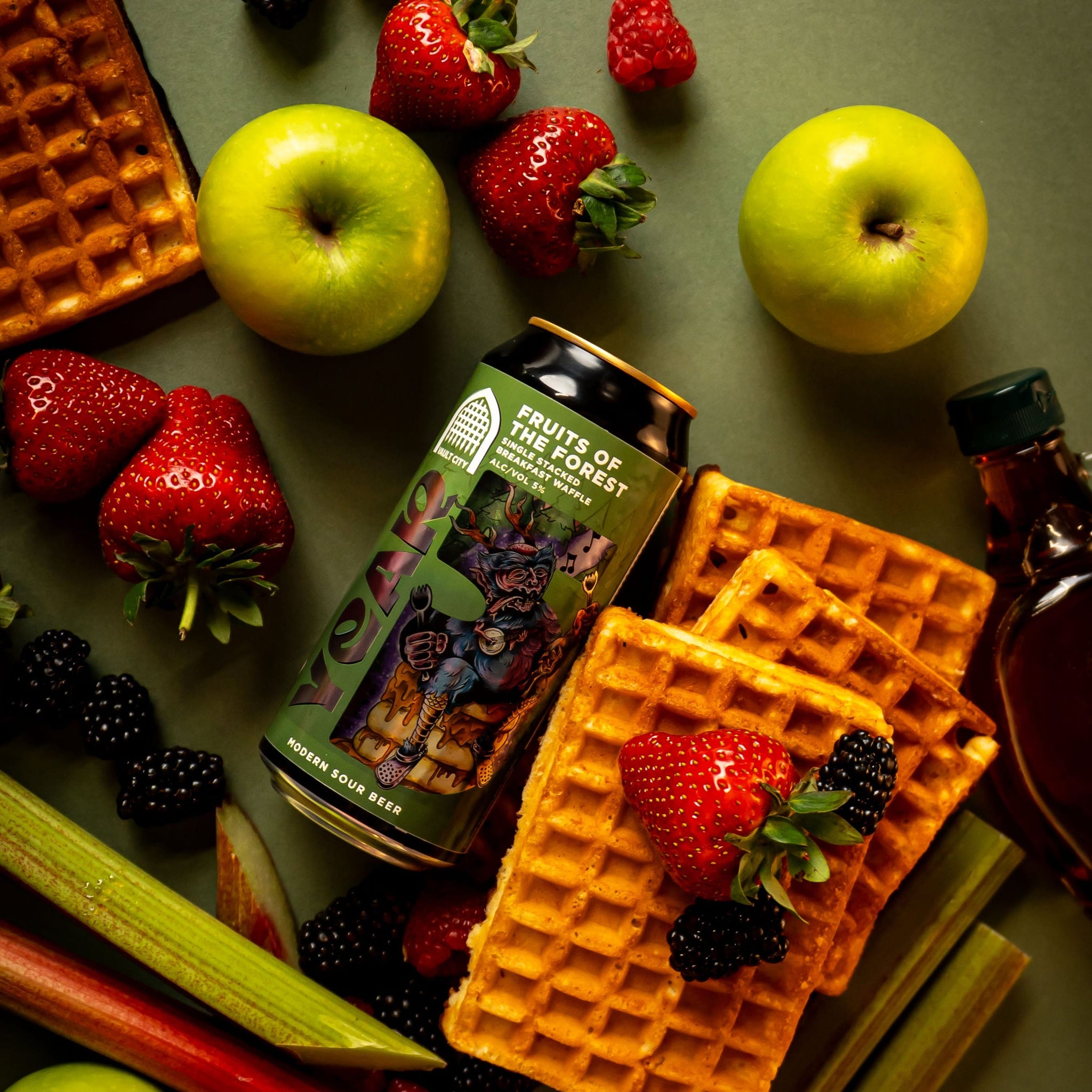 Year 5 - Fruits of the Forest Single-Stacked Breakfast Waffle
