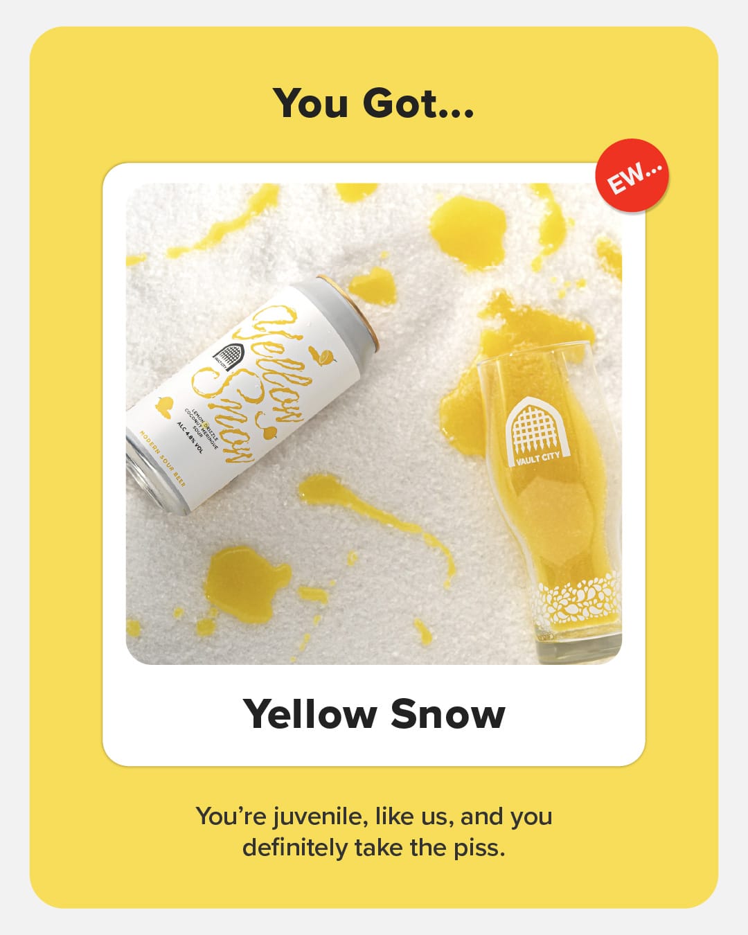 Yellow Snow - Sourfeed Quiz