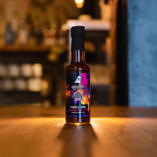 Vengeful Spirit, Purple Pain - Scorpion Blackberry Maple Superhot Sauce